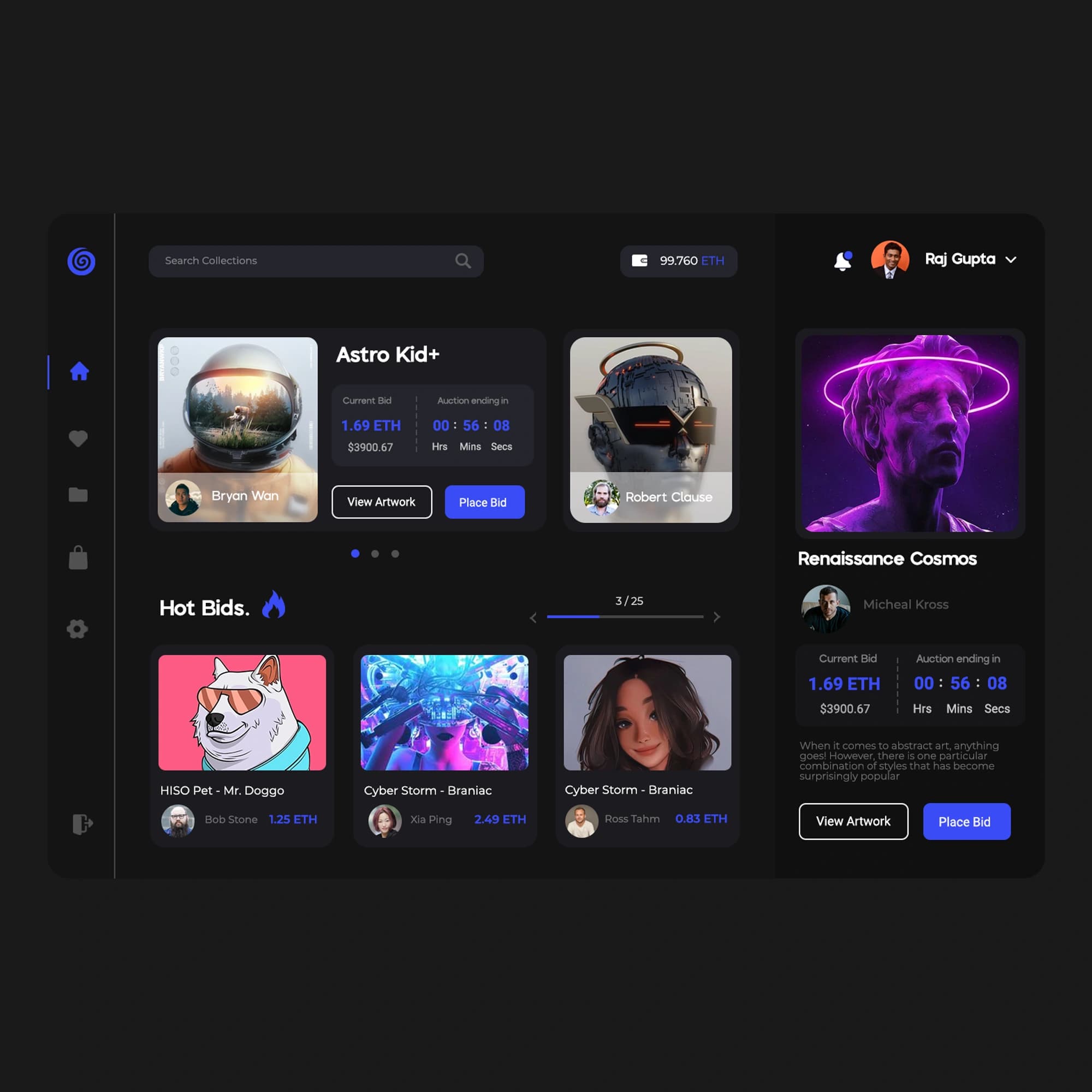 NFT Web Concept